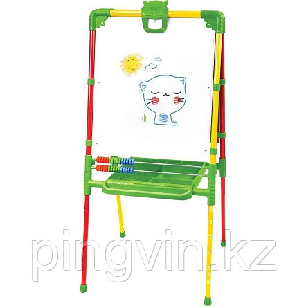 НИКА Доска знаний-мольберт Растущий двусторонний Желто-Красный, фото 1