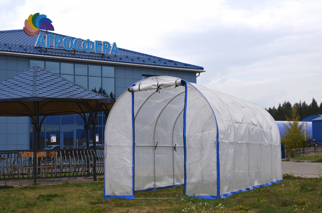 Теплица "Агросфера-Умница КОМПАКТ" (2*5 м), с чехлом из армир. пленки - фото 1 - id-p123684954