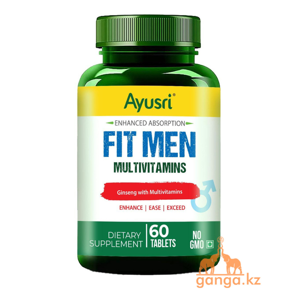 Мультивитамины для мужчин (Multivitamin Fit Men AYUSRI), 60 таб, фото 1