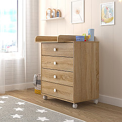 PITUSO Комод серия Kids Pituso Rolf (колесо) Дуб сонома