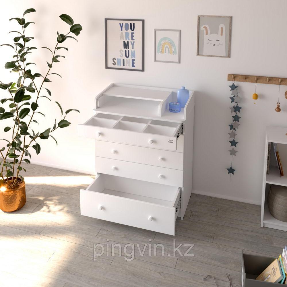PITUSO Комод раскладной TAUN (5 ящ) Белый Аляска-белый, фото 1