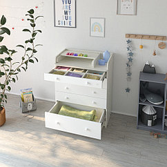 PITUSO Комод  раскладной TAUN (5 ящ) Древесина белая-белый софт