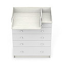PITUSO Комод раскладной TAUN (5 ящ) Древесина белая-белый софт, фото 2