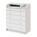 PITUSO Комод раскладной TAUN (5 ящ) Древесина белая-белый софт, фото 3