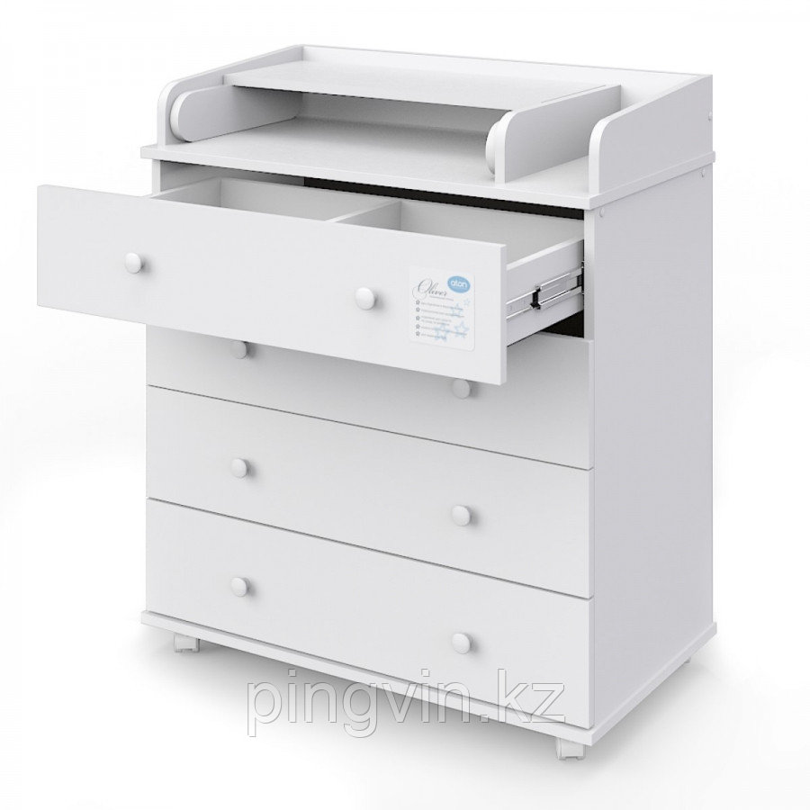 АТОН Комод Орион 804 (Oliver) ЛДСП Белый, фото 1