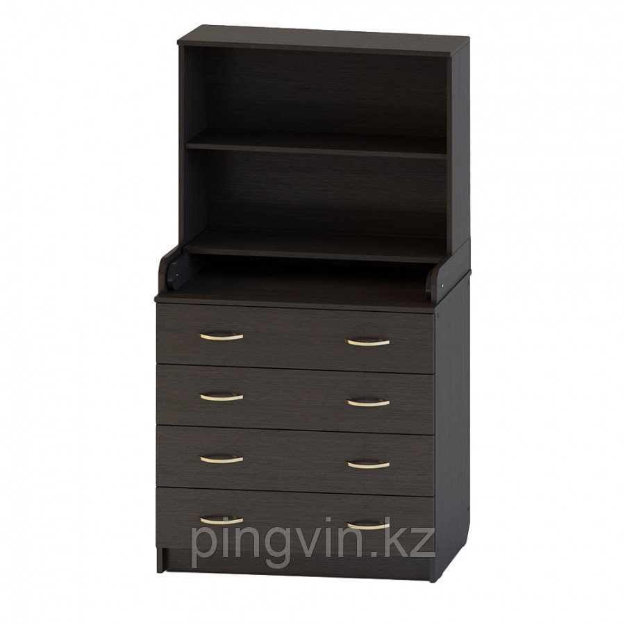 АТОН Комод  раскладной с полкой КР 80/4 ЛДСП Венге, фото 1