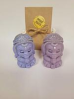 Свеча восковая Слоник,ароматизированная ручной работы