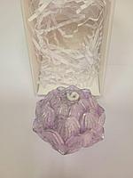 Свеча восковая Лотос ручная работа ароматизированная