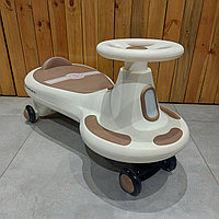 Четкий Толокар Машинка-каталка, пушкар. Babycar. Бэйбикар. Бибикар. Бежевый.