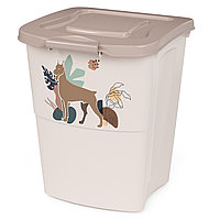 Контейнер ALTA для корма "Dogs" 36л (беж) Альтернатива