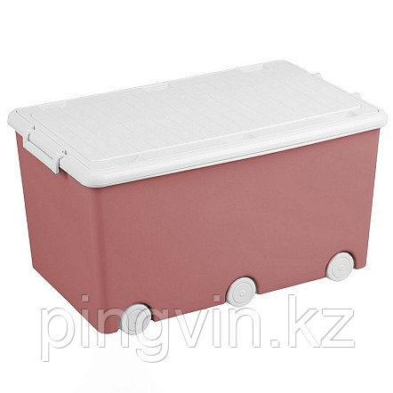 ТЕГА Контейнер многофункциональный (6 колесиков) 50 л Пыльная роза, фото 1
