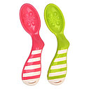 PITUSO Ложка с изгибом анатомическая 2 шт Green/Pink , Зеленый+Розовый, фото 4