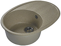 Кухонная мойка LEX Laguna 680 68х48х19.4 см, искусственный мрамор, тон песочный