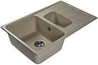 Кухонная мойка LEX Maggiore 780 78х49х19 см, искусственный мрамор, тон бежевый