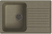 Кухонная мойка LEX Geneva 740 74х48х18 см, искусственный мрамор, тон темно-бежевый