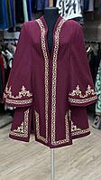 Женский чапан Бордовый элеганс