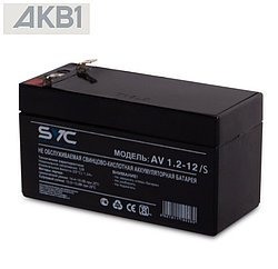 Аккумуляторная батарея SVC AV1.2-12 ( 12В 1.2 Ач | ШхГхВ, мм, 97*43*52 | Масса (± 3%), 0.53 кг )