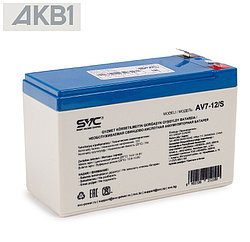 Аккумуляторная батарея SVC AV7-12 ( 12В 7 Ач | ШхГхВ, мм, 95*151*65 | Масса (± 3%), 2.06кг )