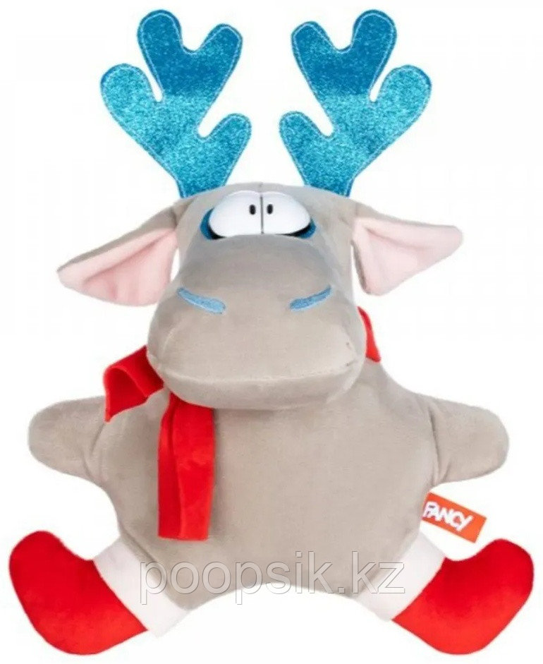 Мягкая игрушка Fancy Лось , высота 32 см, серый, голубой