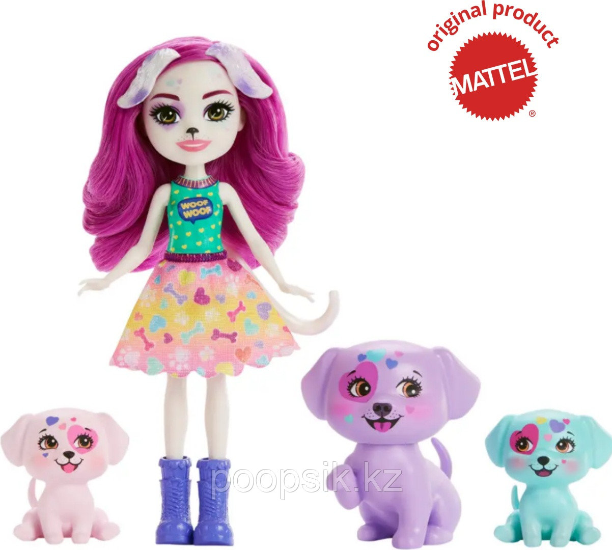 Кукла-модель Enchantimals Десса и ее питомцы 15 см