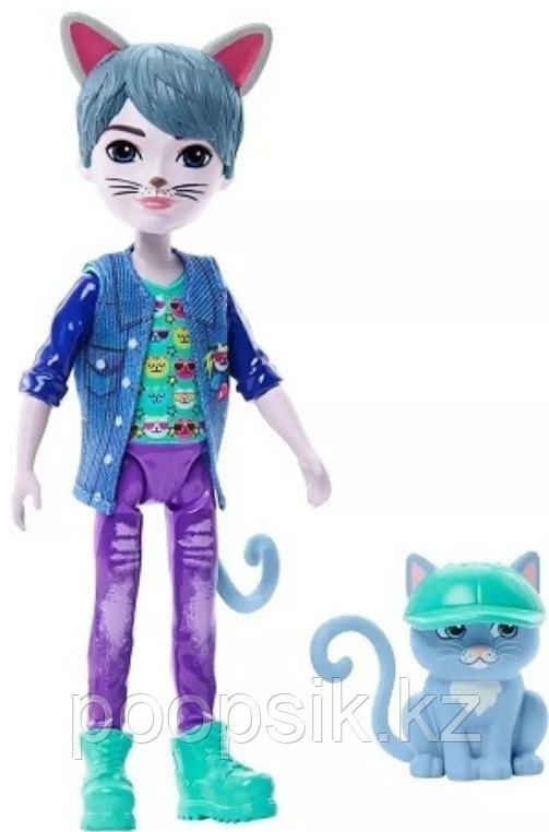 Кукла коллекционная Enchantimals кот мальчик 21 см