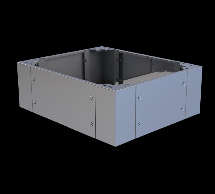 Цоколь 800х500 (H200) из нержавеющей стали для шкафов DT