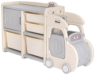 Детский комод Pituso UN-CS01, 121x36x69 см, серый