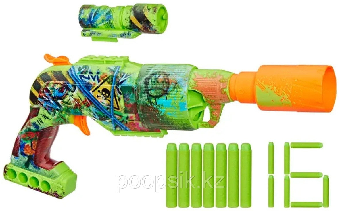 Бластеры Nerf Zombie Дриллер F8960EU4, пластик 16 шт