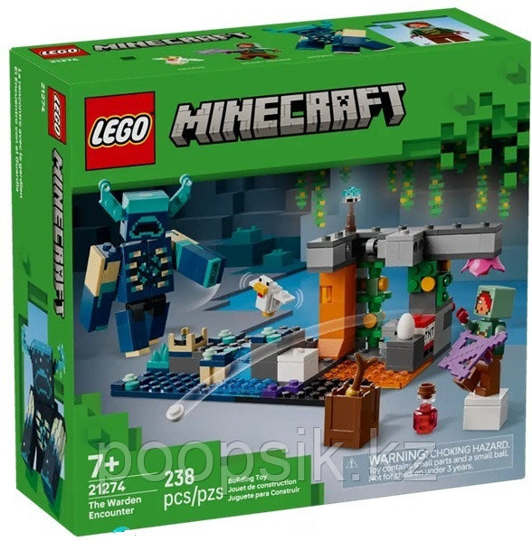 Конструктор LEGO Minecraft Встреча со Смотрителем, деталей 238 шт