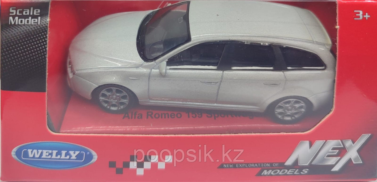 Легковая Welly Alfa Romeo 159 Sportwagon серебряный