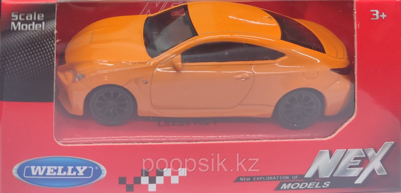 Легковая Welly Lexus RC F оранжевый