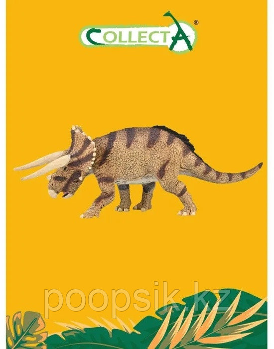 Фигурка Collecta Динозавр Ужасный трицератопс 88969b, 7.3 см, коричневый