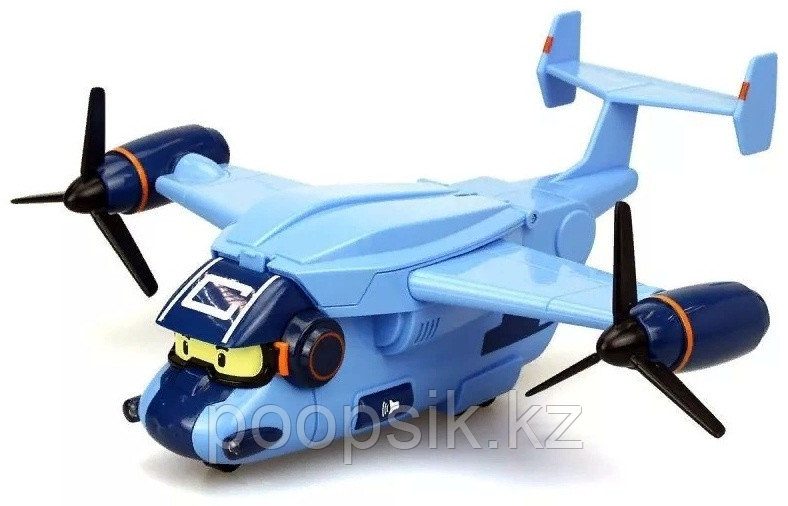 Самолет Silverlit Робот трансформер самолет Кэри Робокар Поли синий