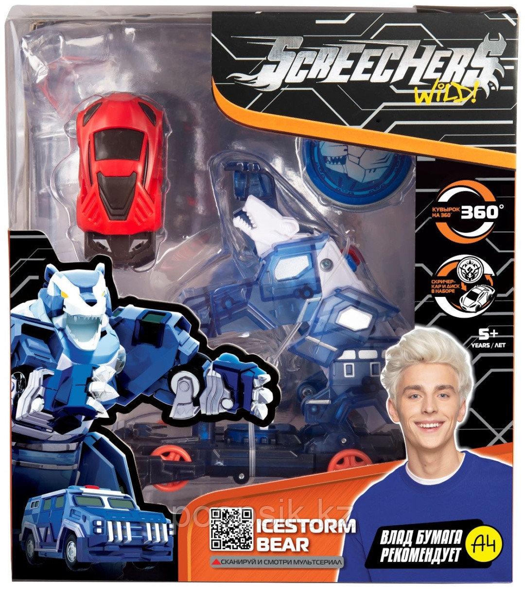 Screechers Wild Дикие Скритчеры Level 2, Айс Беар L2 39865
