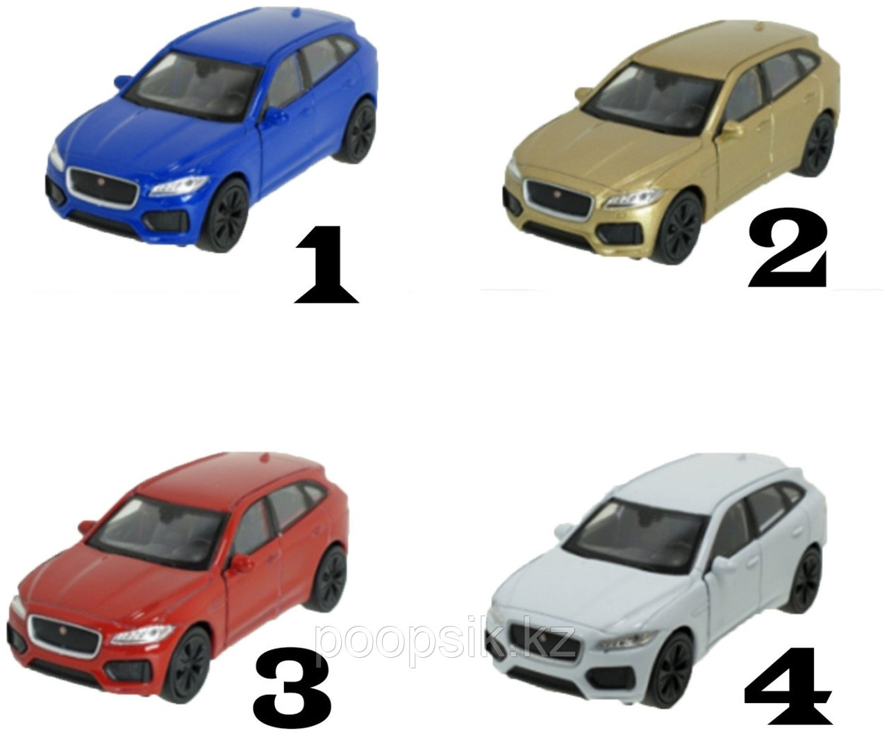 Welly Jaguar F-Pace 43726, пластик, металл, мультиколор