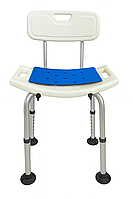 Стульчик для ванной комнаты со спинкой