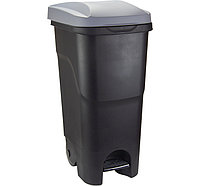 Контейнер для мусора 85л с педалью (серая крышка)