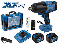 Аккум. ударный гайковерт BULL SC 1810 Xcase, XLTpro, БЕСЩЕТ., 18 В, 1500 Н*м, 3/4", 2х6 А*ч, з/у 6 А