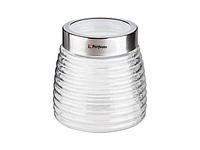 Банка для сыпучих продуктов стеклянная Ажур (Azhur) 900 мл, PERFECTO LINEA
