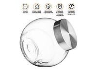 Банка для сыпучих продуктов стеклянная 1500 мл, серия Wella (Вэлла) PERFECTO LINEA