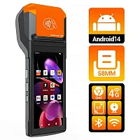 Портативная система для мобильных терминалов Pos 4g Nfc Senhaise, Android 14 5,5 дюймов