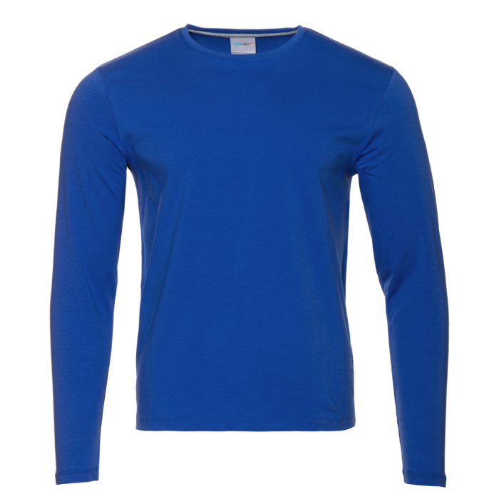 Футболка унисекс с длинным рукавом STAN хлопок/эластан 180, 35, Синий,  (16/1)  (56/XXXL)
