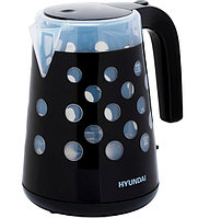 Чайник Hyundai HYK-G2012 1.7л. 2000Вт черный прозрачный (пластик)
