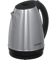 Чайник Hyundai HYK-S1030 1.7л. 2200Вт серебристый матовый черный (металл пластик)