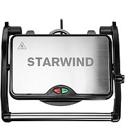 Электрогриль Starwind SSG2040 1500Вт серебристый черный