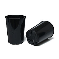 Горшок для рассады черный круглый 3л ф16см
