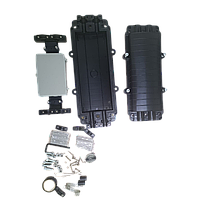 Муфта оптическая CH044 (проходная горизонтальная) до 48 волокон 2 ввода 2 вывода, фото 4
