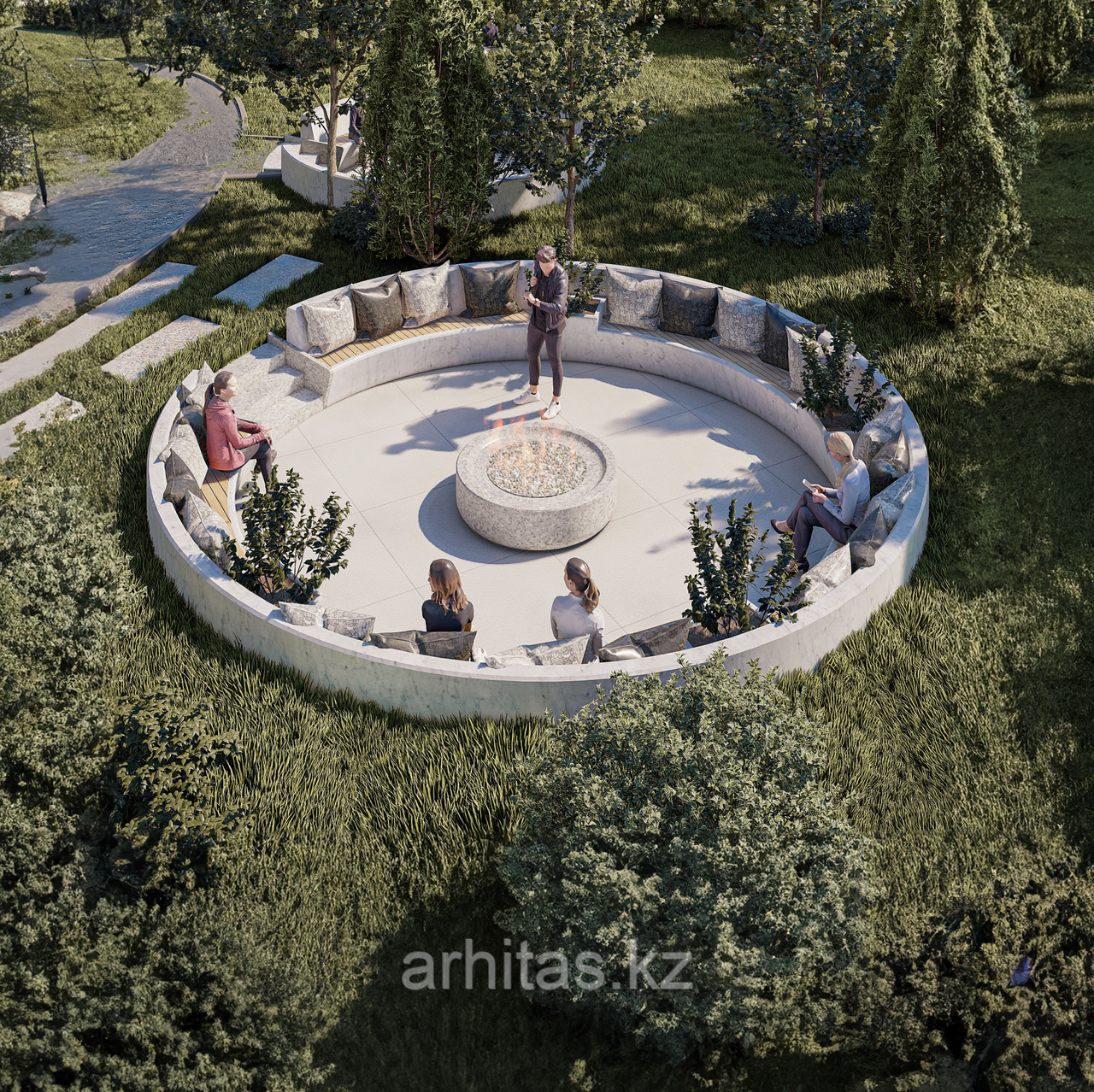 Скамейка «Кострище», фото 1