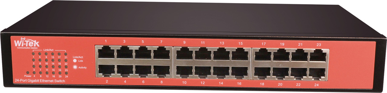 WI-SG124D V3 Wi-Tek 24 портовый неуправляемый коммутатор, фото 1