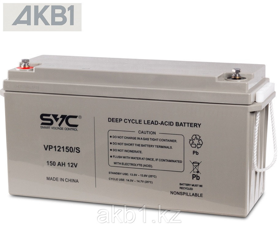 Аккумуляторная батарея SVC VP12150/S ( 12В 150Ач | ШхГхВ, мм, 483*170*239 | Масса (± 3%), 42.56 кг ), фото 1